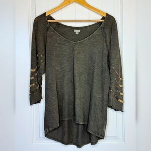 Urban Outfitters Ecote Dallas Top - 3/4 Sleeve Pullover, Size Large